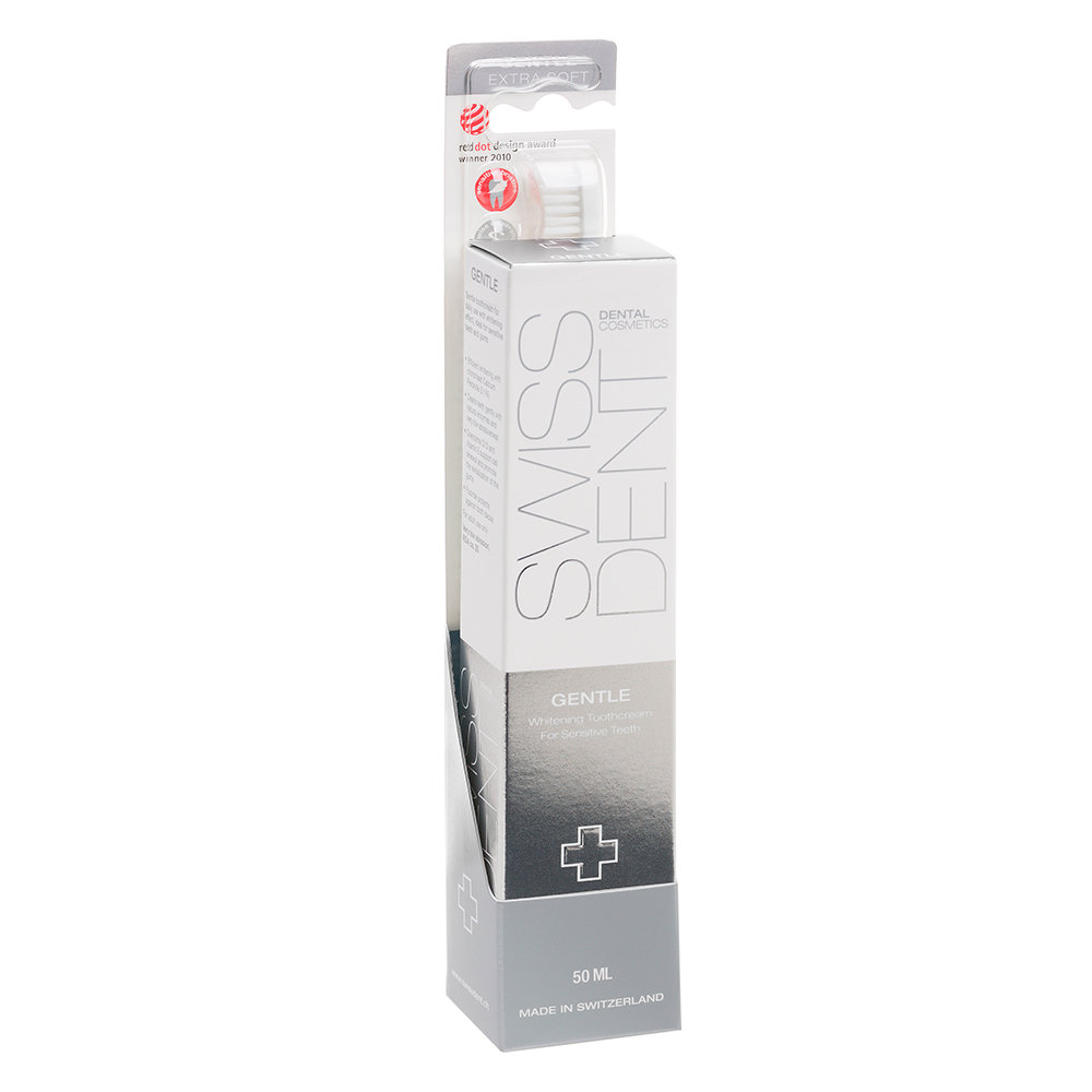 Swissdent Gentle Combo Pack (Gentle 50Ml, Toothbrush)